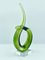 Italian Abstract Green Murano Glass Twist Sculpture, 1960s 8