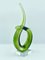 Sculpture Twist Abstraite en Verre de Murano Vert, Italie, 1960s 8