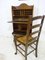Gothic Victorian Secretaire and Desk Chair, 1890s, Set of 2, Image 4