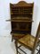 Gothic Victorian Secretaire and Desk Chair, 1890s, Set of 2 3