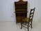 Gothic Victorian Secretaire and Desk Chair, 1890s, Set of 2 8