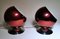 Dutch Space Age Eye Ball Table Lamps in Aluminum from Gepo, 1970s, Set of 2 2