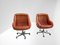 Armchairs on Wheels by Cesare Casati for Arflex, 1960s, Set of 2 1