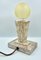 Art Deco Marble Table Lamp from Kámen Praha, 1930s, Image 8