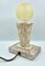 Lámpara de mesa Art Déco de mármol de Kámen Praha, años 30, Imagen 8