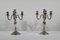 Silver Bronze Candleholders, Late 19th Century, Set of 2, Image 1