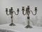 Silver Bronze Candleholders, Late 19th Century, Set of 2 4