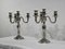 Silver Bronze Candleholders, Late 19th Century, Set of 2, Image 4