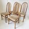 Vintage French Dining Chairs in Bentwood & Velvet from Baumann, 1970s, Set of 4, Image 12