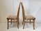 Vintage French Dining Chairs in Bentwood & Velvet from Baumann, 1970s, Set of 4 10