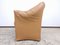 Cognac Leather Tentazione 2 Armchair by Mario Bellini for Cassina 3