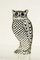 Op Art Statuette of Owl in Resin by Abraham Palatnik, Brazil, 1970s 3