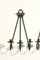 Candelabros modernistas de hierro forjado y latón de Tommi Parzinger, años 50. Juego de 2, Imagen 6