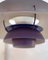 Ph5 Purple Pendant Lamp attributed to Poul Henningsen for Louis Poulsen, Denmark, 1960s 3