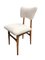 Cream Bouclé and Light Wood Dining Chairs, Europe, 1960s, Set of 6 12