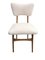Cream Bouclé and Light Wood Dining Chairs, Europe, 1960s, Set of 6 15