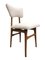Cream Bouclé and Light Wood Dining Chairs, Europe, 1960s, Set of 6 3