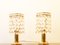 Brass and Crystal Bedside Table Lights from Bakalowits & Söhne, Vienna, Austria, 1960s Set of 2 8