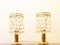 Brass and Crystal Bedside Table Lights from Bakalowits & Söhne, Vienna, Austria, 1960s Set of 2, Image 8