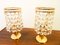 Brass and Crystal Bedside Table Lights from Bakalowits & Söhne, Vienna, Austria, 1960s Set of 2 3