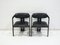 Black Pamplona Chairs by Augusto Savini for Pozzi, 1960s, Set of 2 3