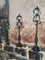 Bernard Lignon, Pont Alexandre III et Vue sur le Bâtiment des Invalides, París, 1947, óleo sobre lienzo, enmarcado, Imagen 5