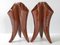 French 3-Horned Vases in Brown Ceramic, 1960s, Set of 2, Image 3