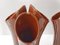 Vasi con tre corna in ceramica marrone, Francia, anni '60, set di 2, Immagine 7