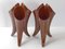 French 3-Horned Vases in Brown Ceramic, 1960s, Set of 2, Image 9