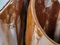 Vasi con tre corna in ceramica marrone, Francia, anni '60, set di 2, Immagine 8
