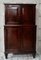 Early Victorian Teak Campaign Military Stationary Cupboard, 1840s, Set of 2 1