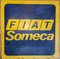 Someca Werbeschild von Fiat, 1970er 4