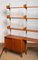 Teak Shelf System with Steel Bars attributed to Harald Lundqvist for Lizzy, 1950s 10