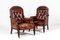 19th Century English Oak Armchairs, Set of 2 5