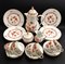 Vintage Burgund Porcelain Alka Coffee Set by Kaiser, Germany, 1960s, Set of 21 1