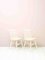 White Painted Wooden Pinstolar Chairs, 1960s, Set of 2, Image 3