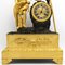 Reloj de péndulo Imperio de bronce dorado, siglo XIX, Imagen 8