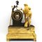 Reloj de péndulo Imperio de bronce dorado, siglo XIX, Imagen 5