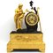 Reloj de péndulo Imperio de bronce dorado, siglo XIX, Imagen 1
