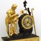 19th Century Empire Gilt Bronze Pendulum Clock 12