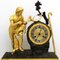 Reloj de péndulo Imperio de bronce dorado, siglo XIX, Imagen 13