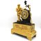 Reloj de péndulo Imperio de bronce dorado, siglo XIX, Imagen 3