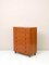 High Teak Chest of Drawers with Wooden Knobs, 1950s 4