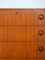 High Teak Chest of Drawers with Wooden Knobs, 1950s 8