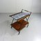 Teak Trolley with Botanical Tile Top, 1960s 2
