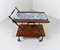 Teak Trolley with Botanical Tile Top, 1960s 12