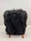 Butaca H269 de madera curvada de piel de oveja negra de Jindřich Halabala, Imagen 29