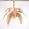 Palm Tree Ceiling Light in Rattan, 1990s 1