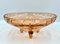 Czech Art Deco Fruit Bowl in Rose Pink Glass from Stolzle, 1930s 1