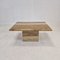 Italian Coffee Table in Travertine, 1980s, Image 9